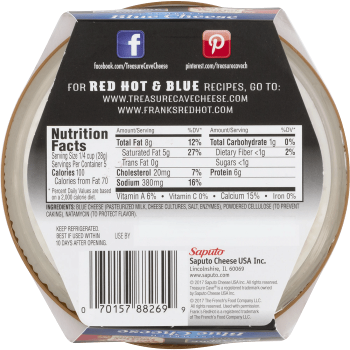 Blue cheese nutrition facts