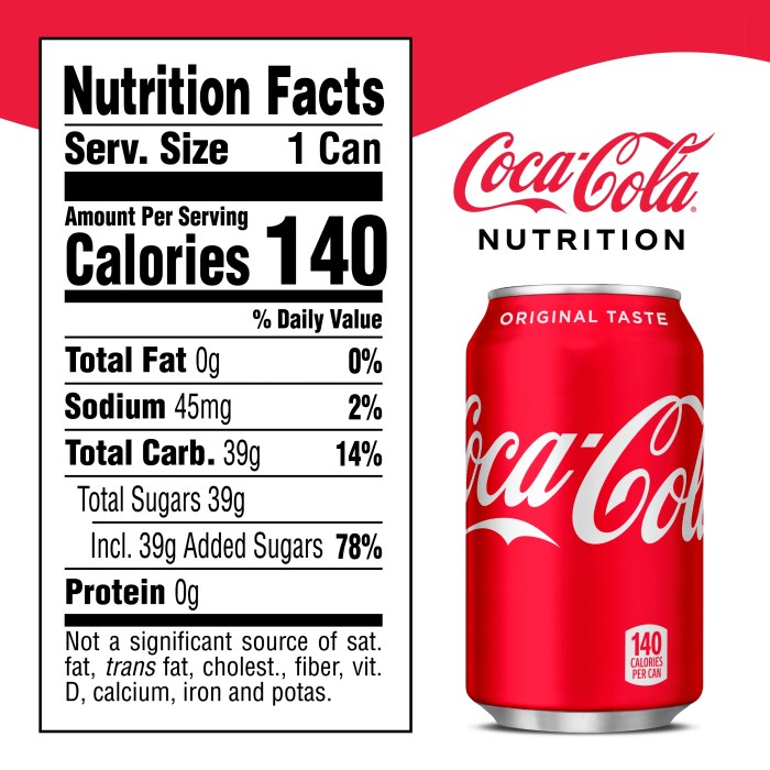 12 oz coke nutrition facts