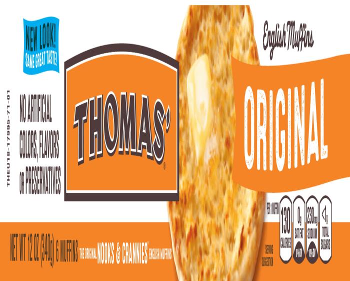 Thomas english muffins nutrition facts