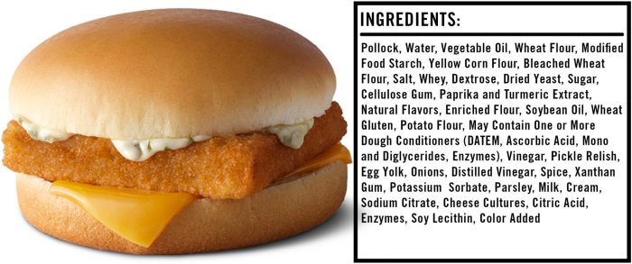 Mcdonald's filet o fish nutrition facts